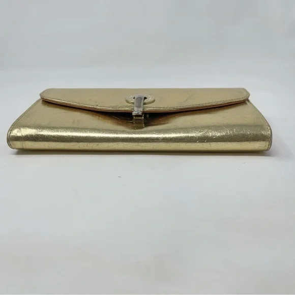 Kate Spade Metallic Cyndy Leather Wallet in‎ Gold - Picture 6 of 11